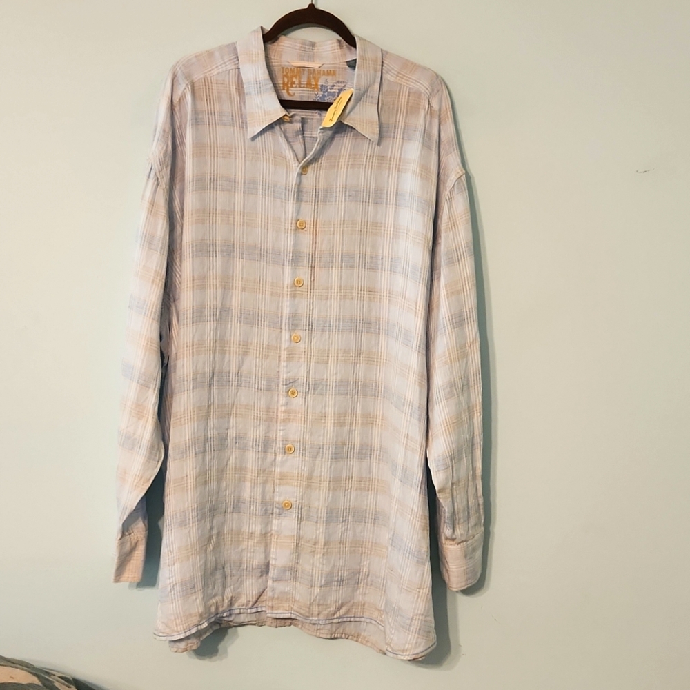NWT Tommy Bahama 100% linen shirt